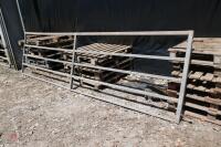 GALVANISED 14' BOX METAL YARD GATE - 5