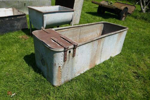 GALVANISED RIVERTED OLD WATER TROUGH