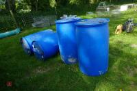 4 X BLUE BARRELS - 3