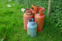 4 X EMPTY GAS BOTTLES