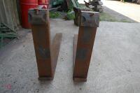 2 FORKLIFT PALLET FORKS - 6