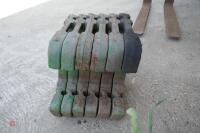 6 JOHN DEERE FRONT TRACTOR WEIGHTS - 2