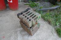 6 JOHN DEERE FRONT TRACTOR WEIGHTS - 3