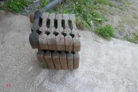 6 JOHN DEERE FRONT TRACTOR WEIGHTS - 6