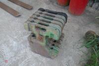 6 JOHN DEERE FRONT TRACTOR WEIGHTS - 8