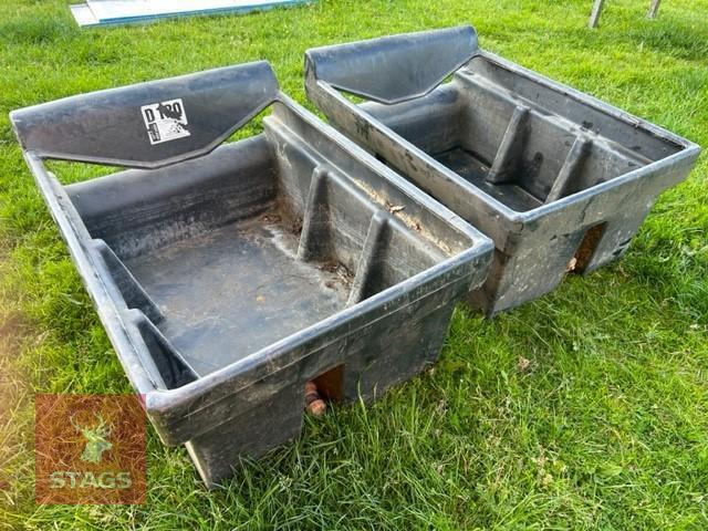 2 X 120 GALLON PLASTIC WATER TROUGHS