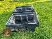 2 X 120 GALLON PLASTIC WATER TROUGHS - 3