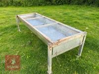 8FT GALVANISED BEEF TROUGH