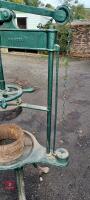 VINTAGE CAST IRON CHEESE PRESS - 3