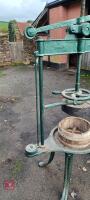 VINTAGE CAST IRON CHEESE PRESS - 4