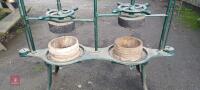 VINTAGE CAST IRON CHEESE PRESS - 5