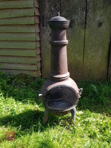 CAST IRON 'LA HACIENDA' CHIMNEA