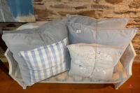 6 FABRIC CUSHIONS - 2