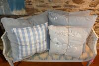 6 FABRIC CUSHIONS - 3