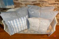 6 FABRIC CUSHIONS - 4