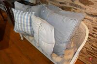 6 FABRIC CUSHIONS - 5