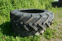 2 X 16.9 R38 REAR TRACTOR TYRES - 2