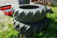 2 X 16.9 R38 REAR TRACTOR TYRES - 4