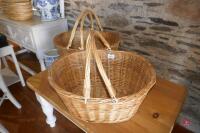 2 WHICKER BASKET - 2