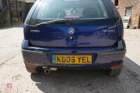 2006 VAUXHALL CORSA SX1 1.2L CAR - 5