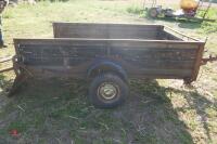 7' X 5' WOODEN CAR TRAILER - 4