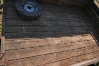 7' X 5' WOODEN CAR TRAILER - 9