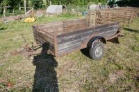 7' X 5' WOODEN CAR TRAILER - 16