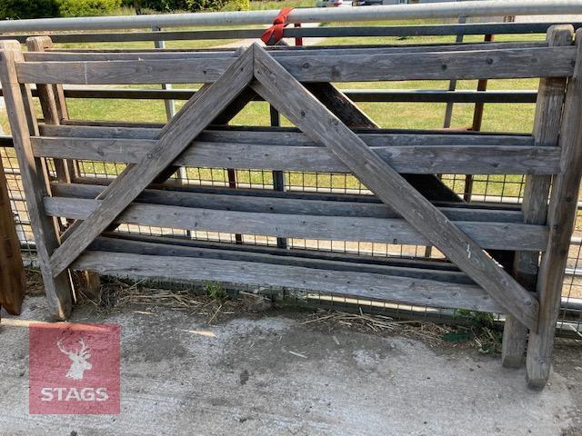 4 USED WOODEN HURDLES