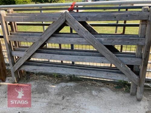 4 USED WOODEN HURDLES