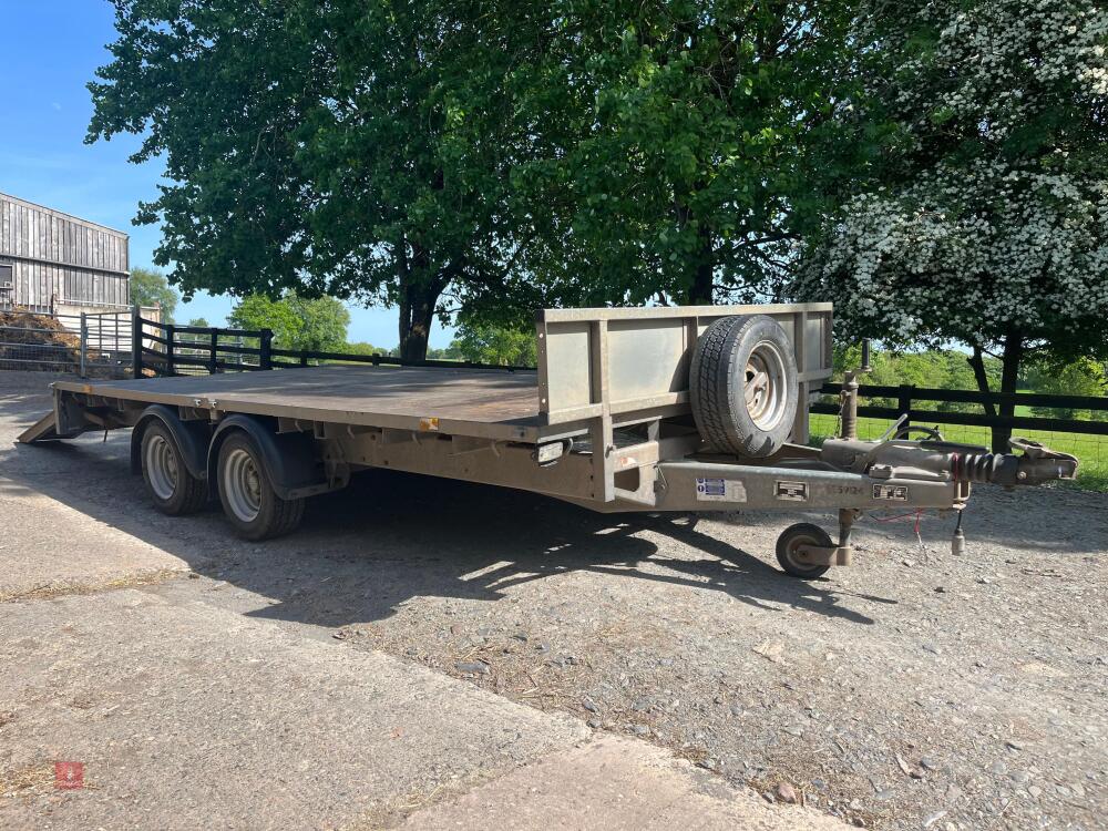 2014 IFOR WILLIAMS 14' FLAT BED TRAILER