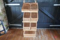 GADSBY WHICKER BASKETS & STAND - 6