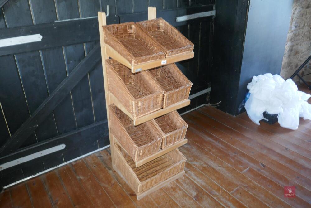 GADSBY WHICKER BASKETS & STAND