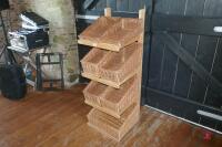 GADSBY WHICKER BASKETS & STAND - 5