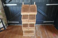 GADSBY WHICKER BASKETS & STAND - 6