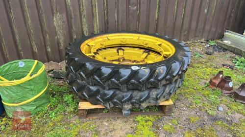 2 9.5 R44 ROW CROP WHEELS + RIMS