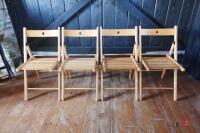 18 FOLDABLE WOODEN CHAIRS - 2