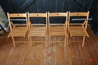 18 FOLDABLE WOODEN CHAIRS - 3