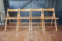 18 FOLDABLE WOODEN CHAIRS - 4