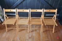 18 FOLDABLE WOODEN CHAIRS - 6