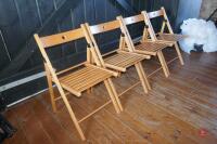 18 FOLDABLE WOODEN CHAIRS - 7