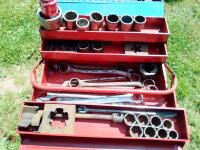 2 x TOOLBOX OF LARGE SPANNER SOCKETS - 2