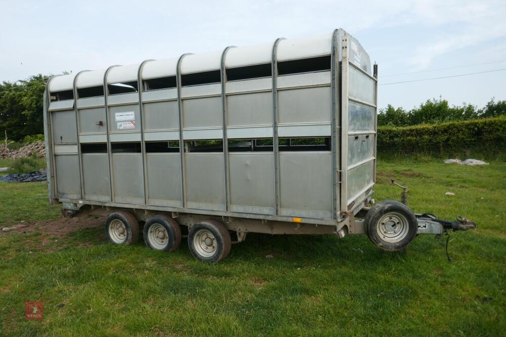 14' IFOR WILLIAMS LIVESTOCK TRAILER