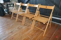 18 FOLDABLE WOODEN CHAIRS - 2