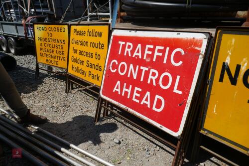 11 MIXED ROAD SIGNS