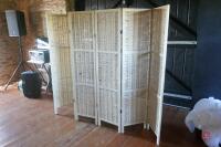 APPROX 8' ROOM DIVIDING SCREEN - 4