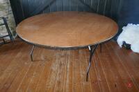 5'7" DIAMETER FOLDABLE TABLE - 6