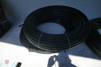 3 NEW ROLLS OF 25MM BLACK ALKATHENE PIPE - 4