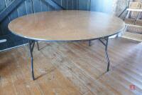 5'7" DIAMETER FOLDABLE TABLE - 3