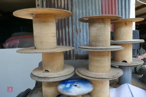 10 WOODEN CABLE REELS