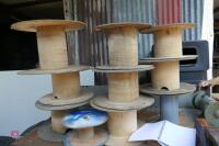 10 WOODEN CABLE REELS - 5